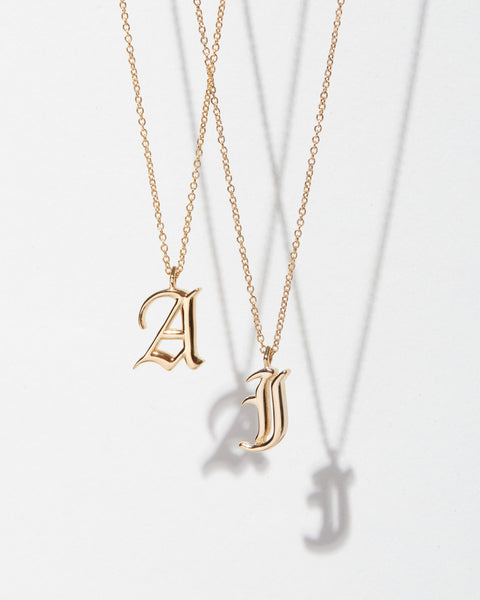 Add-On: Old English Letter Charms for Necklace – The Cord Gallery