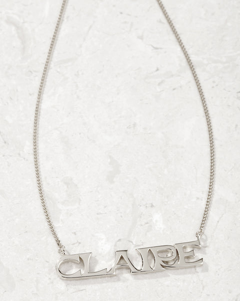 Claire hot sale name necklace