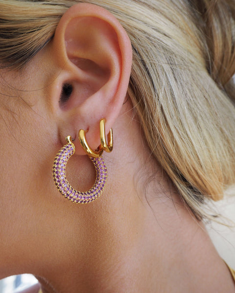 Luv aj baby store amalfi hoops gold