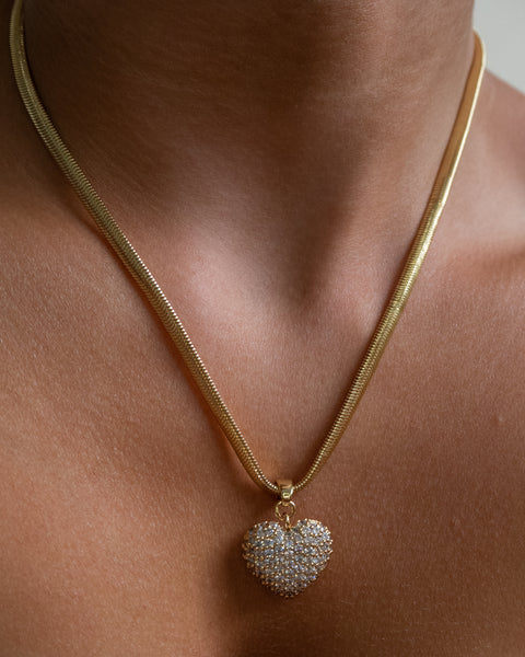 The Ronda Heart/Oval Pavé Pendant