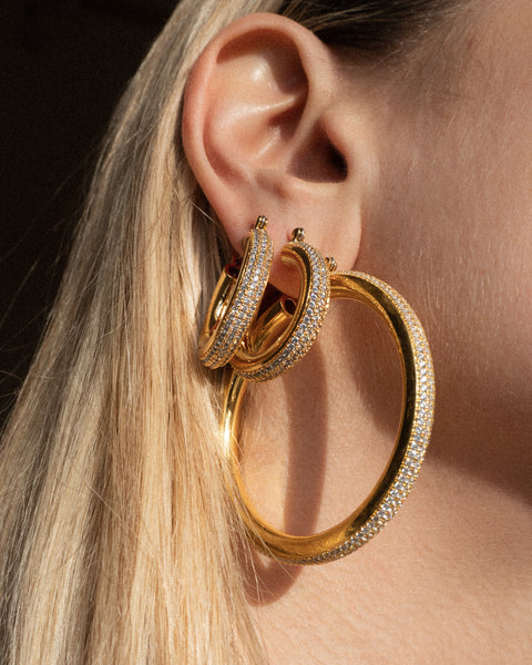 Luv aj clearance pave amalfi hoops