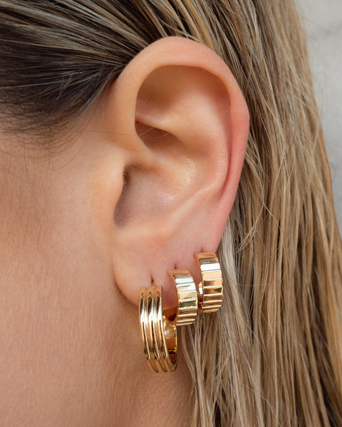 BRIDGET Stockinette hoop earrings