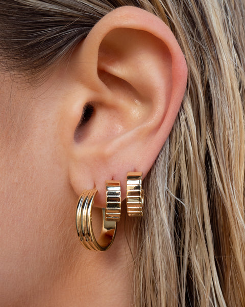 BRIDGET Stockinette hoop earrings