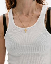 Coco Cross Necklace- Gold View 4