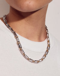 Dalia Two-Tone Chain Necklace view 2