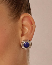 The Lapis Spirale Studs view 2