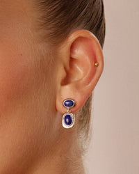 The Lapis Double Studs view 2