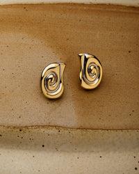 The Two-Tone Coquille Studs View 2