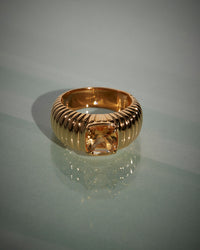 The Elizabeth Cushion Ring- Citrine View 3