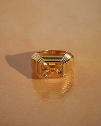 The Caroline Step-Cut Ring- Citrine View 4