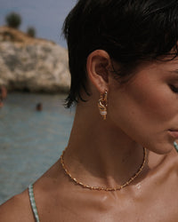 The Seashell Charm Hoops view 2