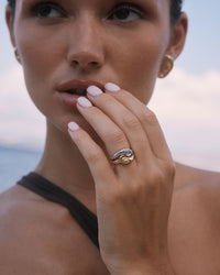 The Two-Tone Coquille Ring Set View 5