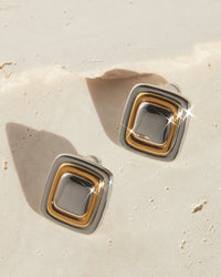 Dalia Two-Tone Studs view 2