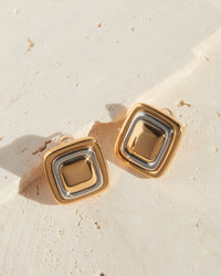 Dalia Two-Tone Studs view 2