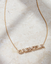 Pave Nameplate Necklace