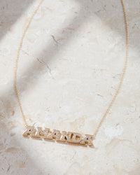 Pave Nameplate Necklace view 2