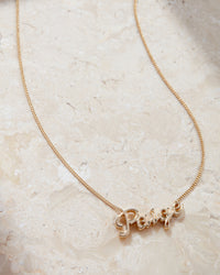 Cursive Nameplate Necklace view 2