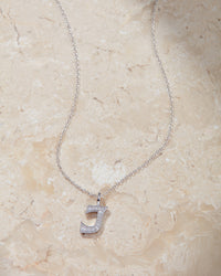 Pave Initial Necklace— Vintage