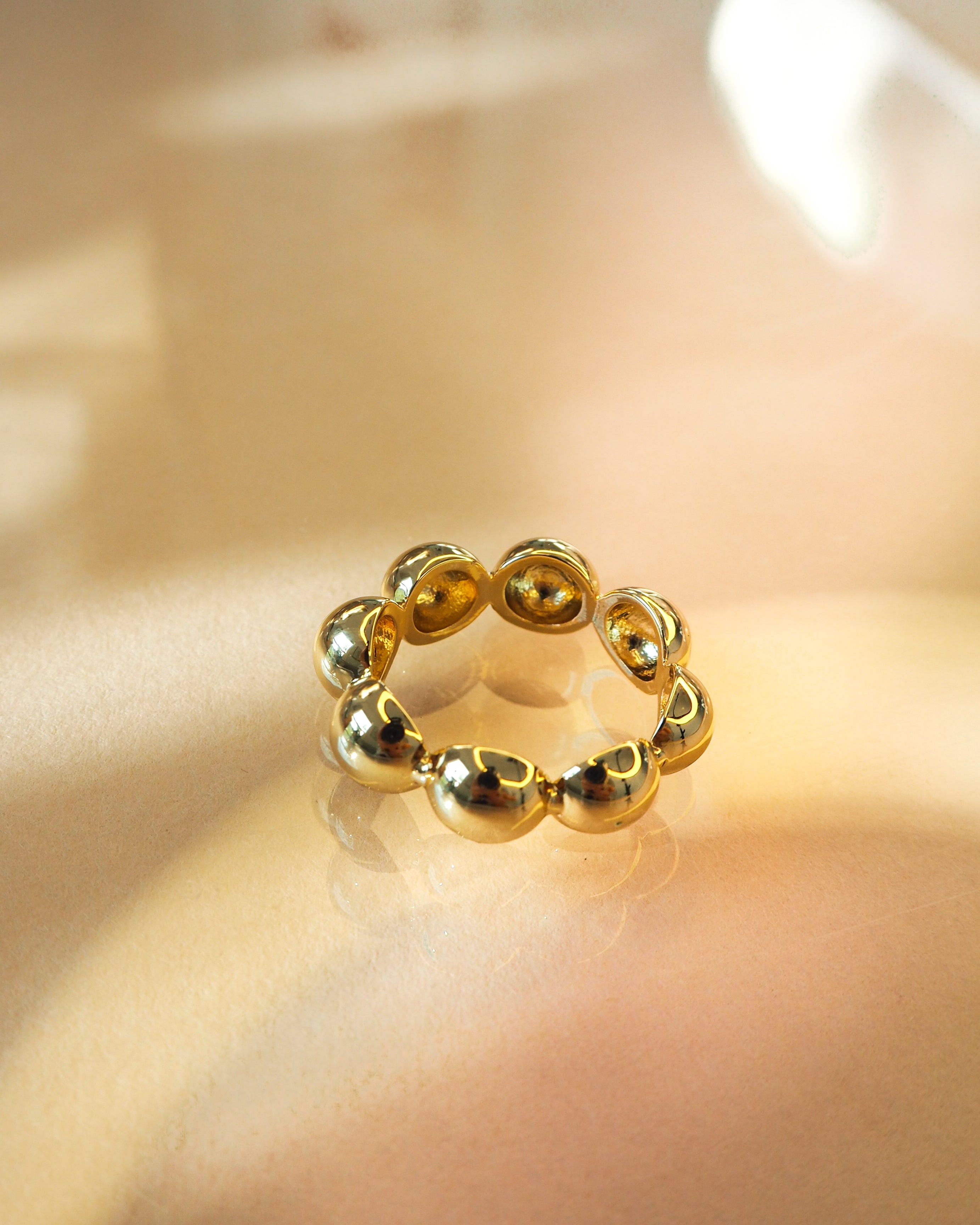 Ball and deals chain ring