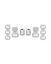 The Bianca Bezel Studs Set