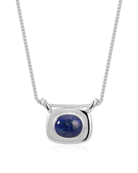 The Lapis Bezel Charm Necklace