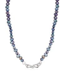 The Pave Hook Pearl Necklace