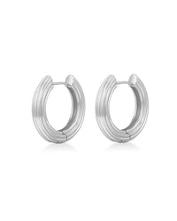 The Ridged Amalfi Hinge Hoops