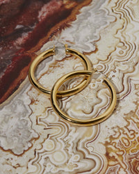 Amalfi Tube Hoops- Gold View 3