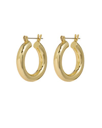 Baby Amalfi Tube Hoops- Gold