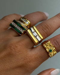 Tricolore Ring- Clear view 2