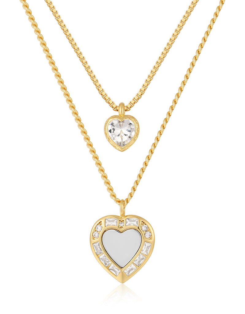 Clear 21 hot sale love necklace