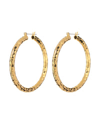 Hammered Amalfi Hoops- Gold