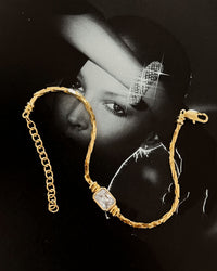 The Camille Chain Bracelet- Gold View 3