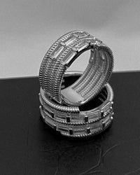 The Baguette Coil Ring- Silver View 5