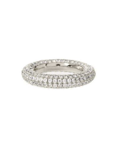 Pave Amalfi Ring- Silver 