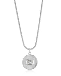 Le Signe Pendant Necklace- Silver