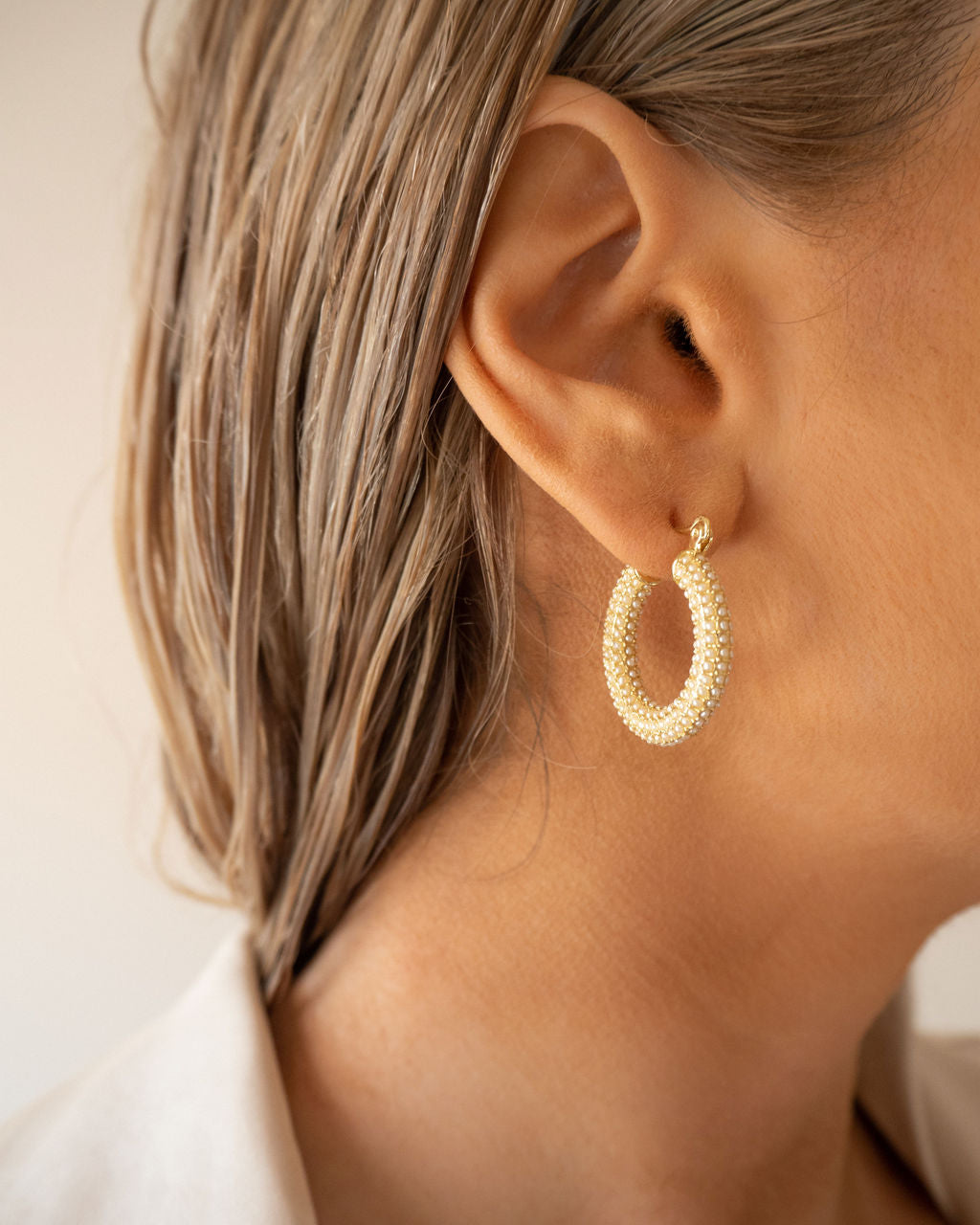 Pave baby deals amalfi hoops