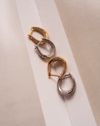 Pave Cuvee Hoops- Silver View 6