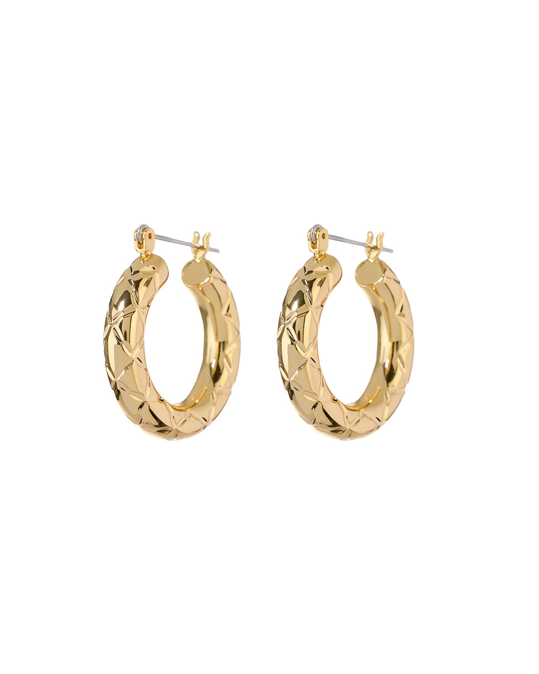 Margherita Chain Hoops Gold Luv Aj